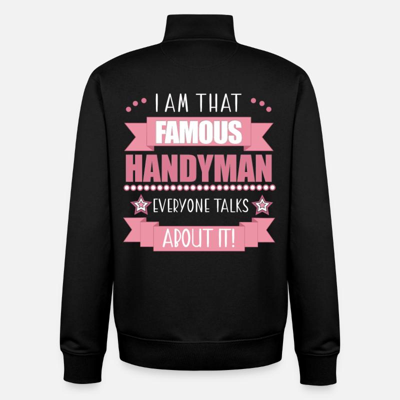 Handwerkerin Beruf Damen Geschenk - Unisex Organic Zip Sweatshirt von Stanley/Stella - Schwarz
