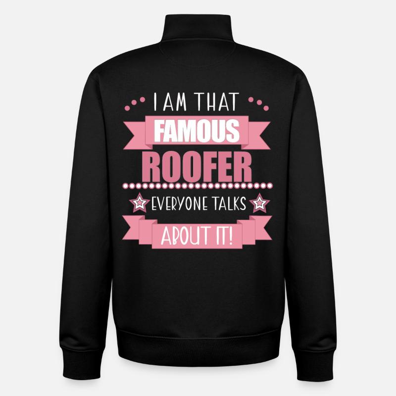 Dachdeckerin Beruf Damen Geschenk - Unisex Organic Zip Sweatshirt von Stanley/Stella - Schwarz