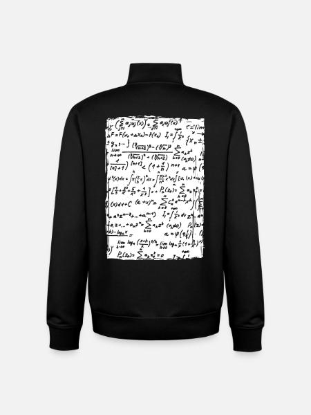 Mathematical Formulas - Unisex Organic Zip Sweatshirt by Stanley/Stella - black