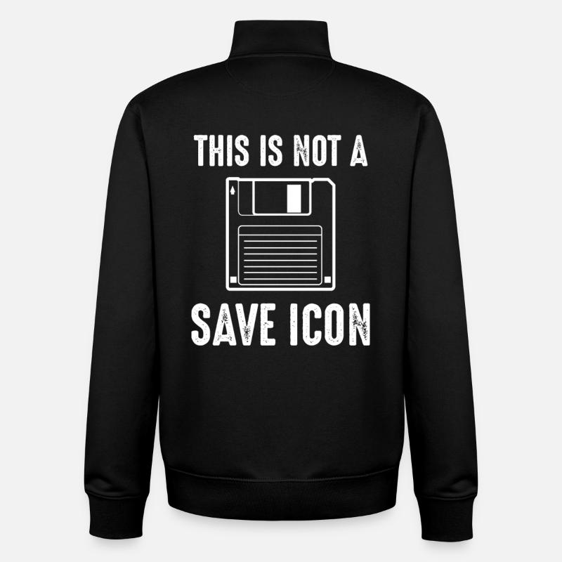 Nerd - Unisex Organic Zip Sweatshirt by Stanley/Stella - black