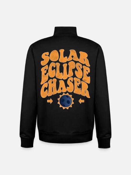 Solar eclipse chaser - Unisex Organic Zip Sweatshirt by Stanley/Stella - black