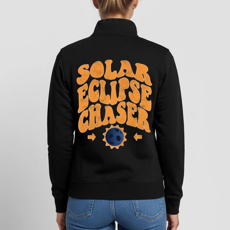 Solar eclipse chaser Unisex Organic Zip Sweatshirt von Stanley/Stella