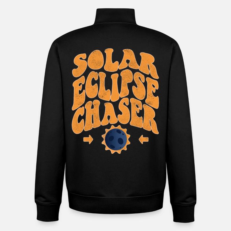 Solar eclipse chaser - Unisex Organic Zip Sweatshirt von Stanley/Stella - Schwarz