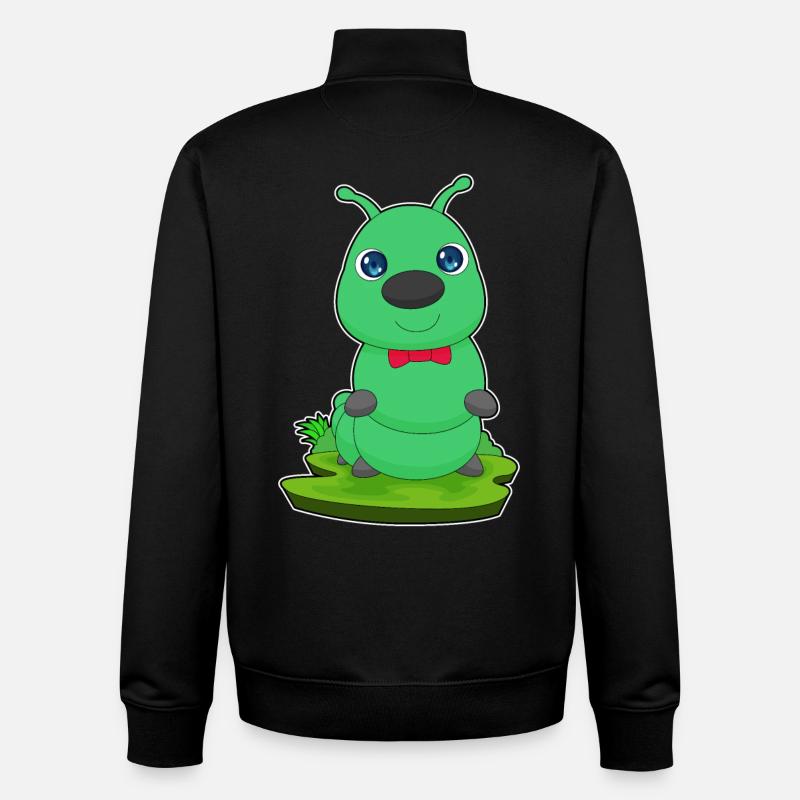 Caterpillar Loop - Unisex Organic Zip Sweatshirt by Stanley/Stella - black