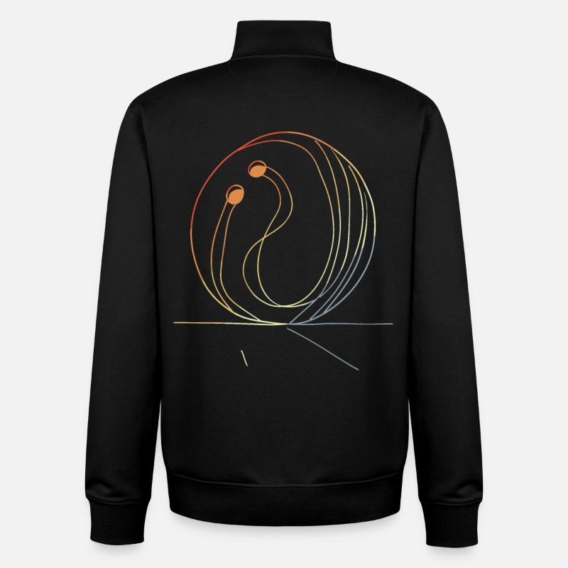 Oldschool Bowling - Unisex Organic Zip Sweatshirt von Stanley/Stella - Schwarz