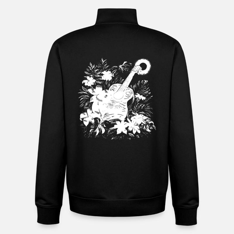 Guitar - Unisex Organic Zip Sweatshirt by Stanley/Stella - black