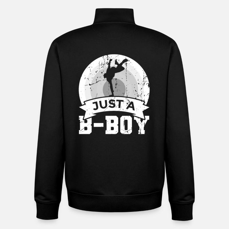 Nur ein B Boy - Unisex Organic Zip Sweatshirt von Stanley/Stella - Schwarz