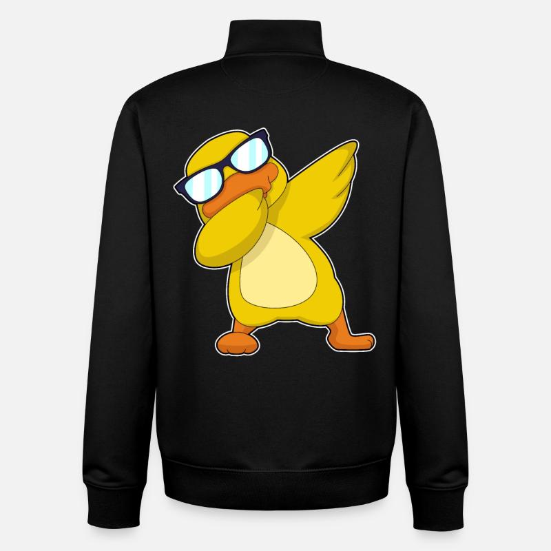 Danse Hip Hop Canard - Sweat zippé unisexe en coton bio Stanley/Stella - noir
