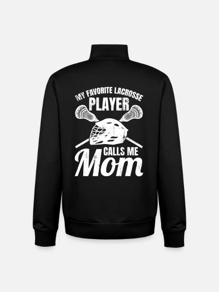 Lacrosse Mom - Unisex Organic Zip Sweatshirt by Stanley/Stella - black