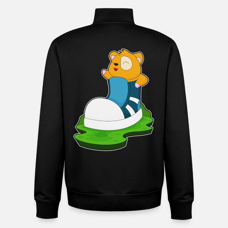 Hamster großer Schuh - Unisex Organic Zip Sweatshirt von Stanley/Stella - Schwarz