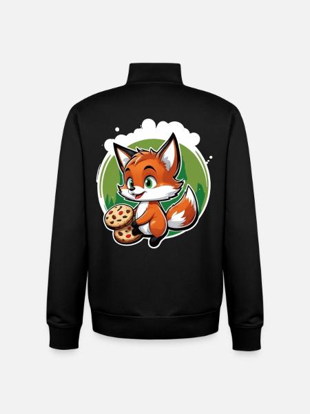 Pâte Foxy - Sweat zippé unisexe en coton bio Stanley/Stella - noir