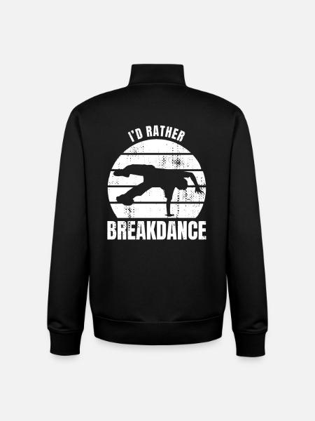 Je préfère le breakdance - Sweat zippé unisexe en coton bio Stanley/Stella - noir