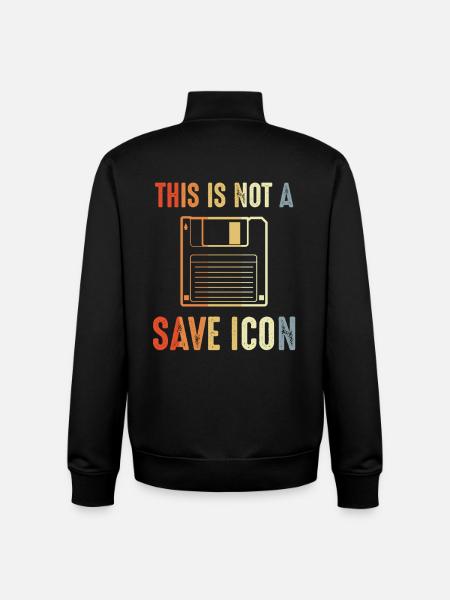 This is not a save icon - Unisex Organic Zip Sweatshirt by Stanley/Stella - black