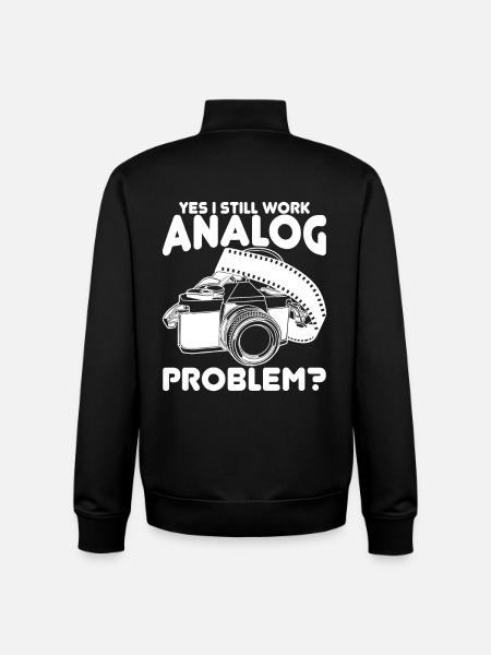 Photography Joke - Unisex Organic Zip Sweatshirt by Stanley/Stella - black