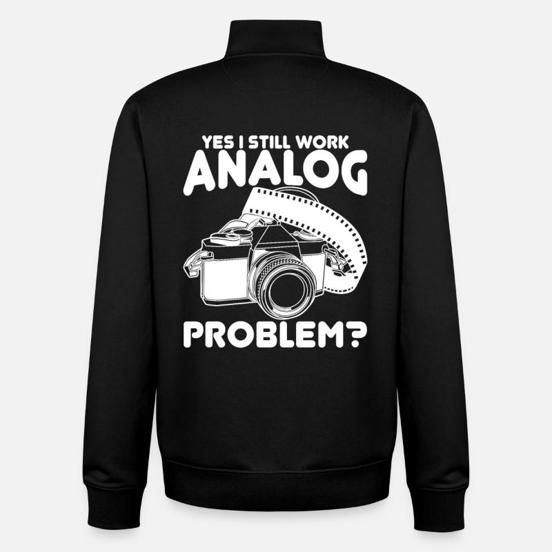 Fotografie Witz - Unisex Organic Zip Sweatshirt von Stanley/Stella - Schwarz