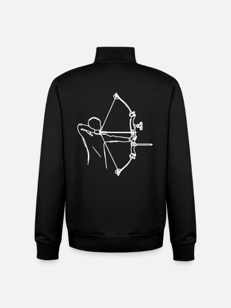 Archers - Unisex Organic Zip Sweatshirt by Stanley/Stella - black