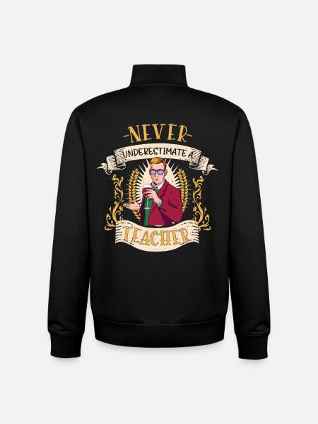 Teacher Education Professional Funny Gift - Unisex Organic Zip Sweatshirt by Stanley/Stella - black