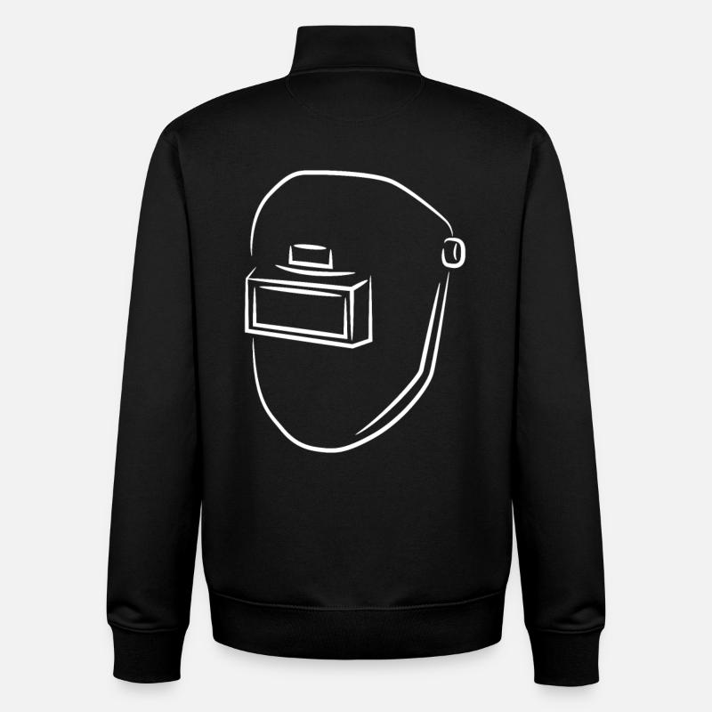 Masque de soudage - Sweat zippé unisexe en coton bio Stanley/Stella - noir