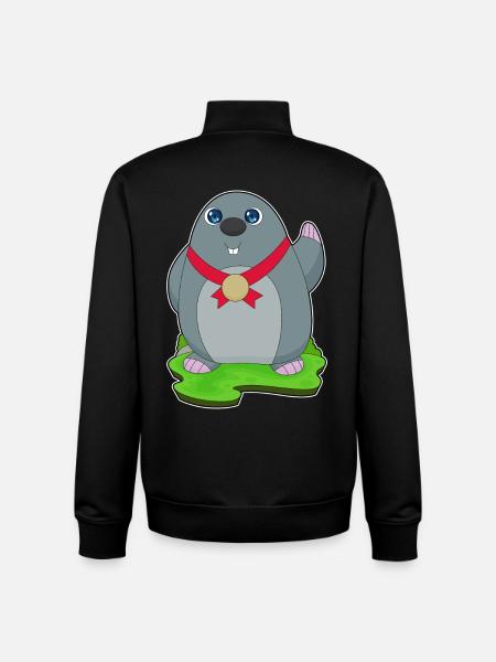 Mole Medal - Unisex Organic Zip Sweatshirt by Stanley/Stella - black