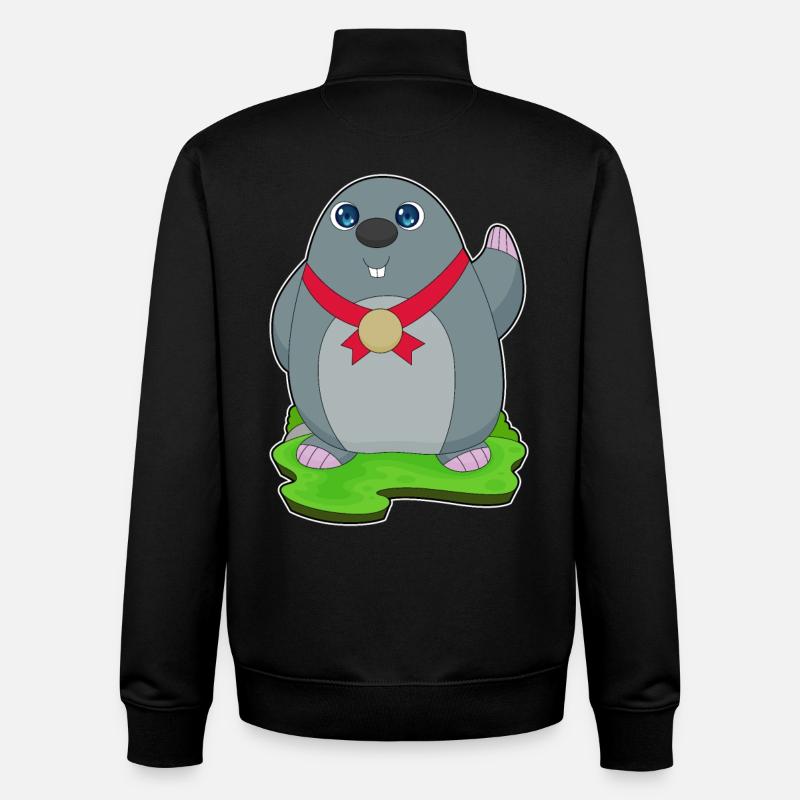 Mole Medal - Unisex Organic Zip Sweatshirt by Stanley/Stella - black