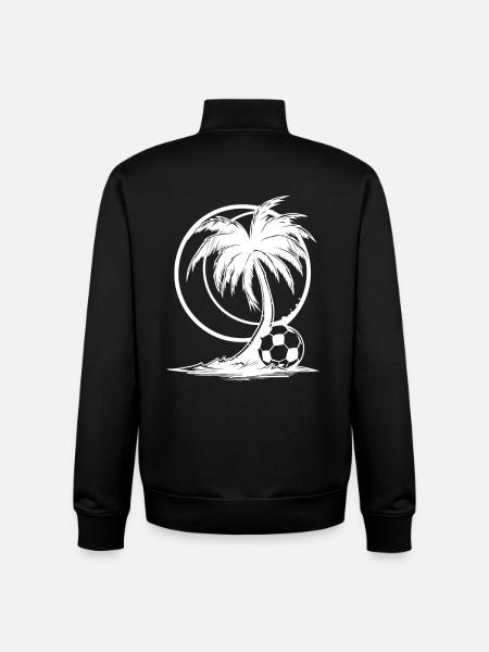 Football Graphics - Unisex Organic Zip Sweatshirt by Stanley/Stella - black