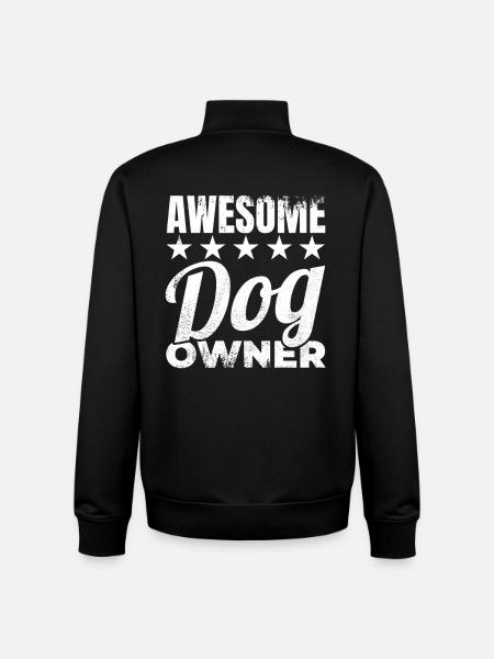 Dog owner - Unisex Organic Zip Sweatshirt by Stanley/Stella - black