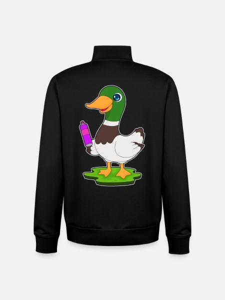 Duck Sprayer Spray Can - Unisex Organic Zip Sweatshirt by Stanley/Stella - black