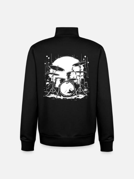 Trapset Sketch - Unisex Organic Zip Sweatshirt by Stanley/Stella - black