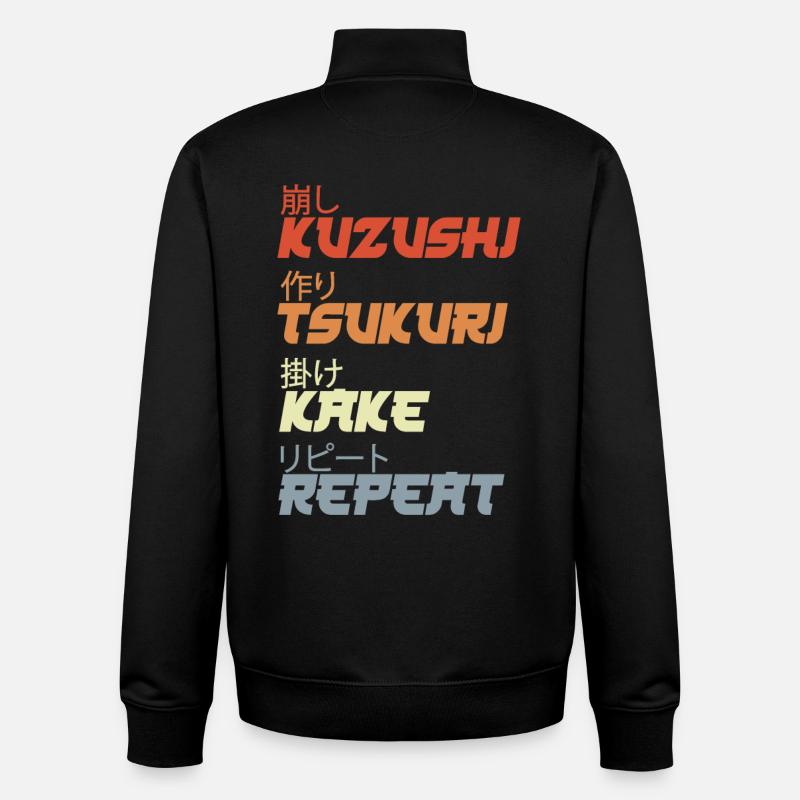 Judo Throwing Techniques - Unisex Organic Zip Sweatshirt by Stanley/Stella - black