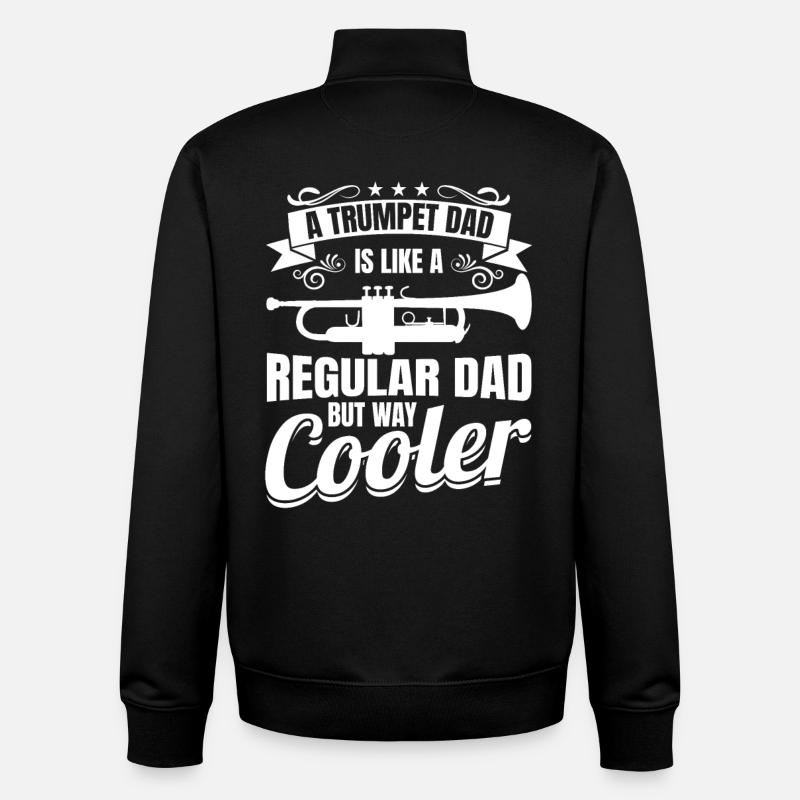 Trompeter Vater - Unisex Organic Zip Sweatshirt von Stanley/Stella - Schwarz