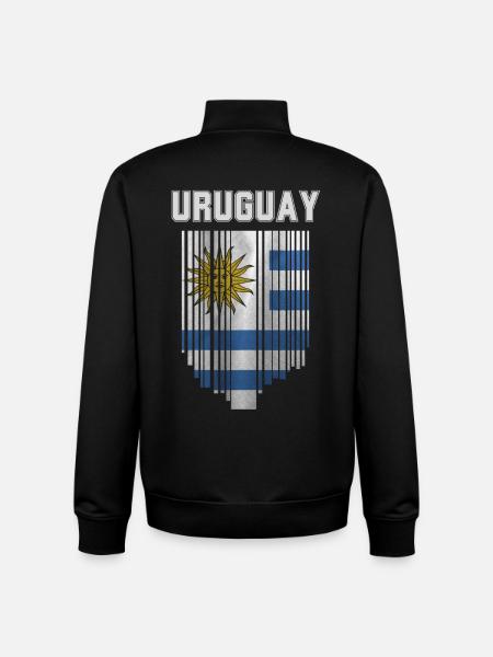 Flagge von Uruguay - Unisex Organic Zip Sweatshirt von Stanley/Stella - Schwarz