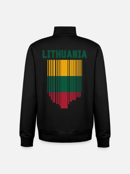 Lithuanian flag, Lithuanian pride - Unisex Organic Zip Sweatshirt by Stanley/Stella - black