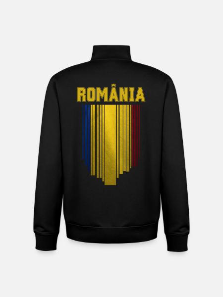 Romanian flag, Romanian pride - Unisex Organic Zip Sweatshirt by Stanley/Stella - black