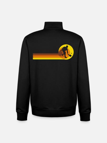 Pickleball Player Pickleball Balls Game - Unisex Organic Zip Sweatshirt by Stanley/Stella - black