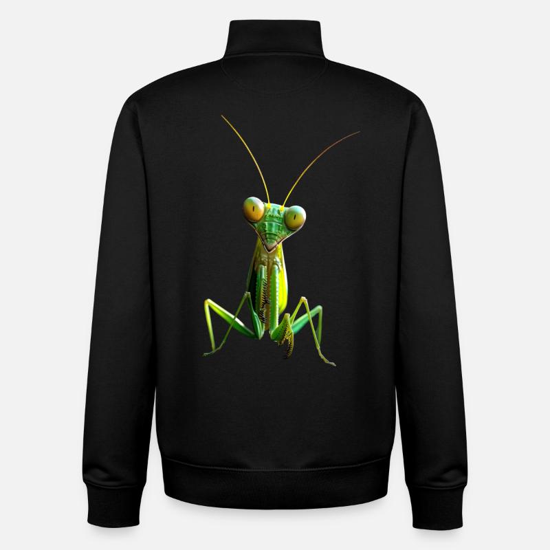Gottesanbeterin Praying Mantis Liebe Fangschrecken - Unisex Organic Zip Sweatshirt von Stanley/Stella - Schwarz