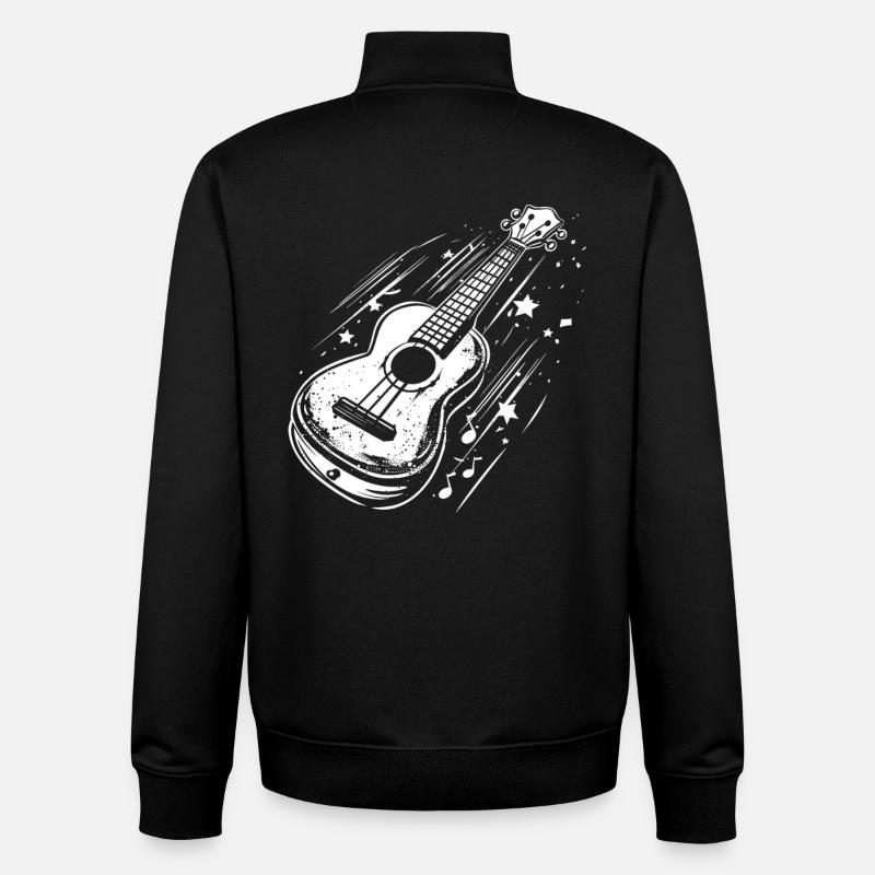 Ukulele - Unisex Organic Zip Sweatshirt von Stanley/Stella - Schwarz