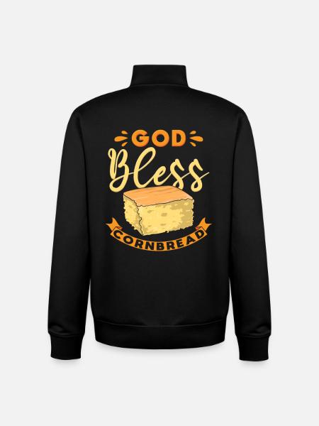 Cornbread Lover - Unisex Organic Zip Sweatshirt by Stanley/Stella - black
