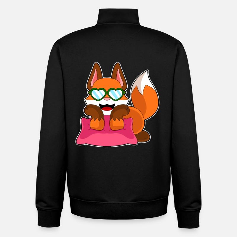 Fuchs Sonnenbrille - Unisex Organic Zip Sweatshirt von Stanley/Stella - Schwarz