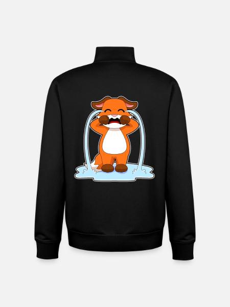 Fox Tears - Unisex Organic Zip Sweatshirt by Stanley/Stella - black