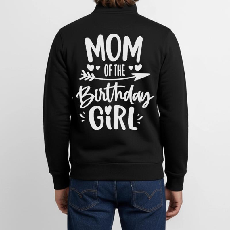 Mutter des Geburtstagsmädchens Mutter Geburtstagsgeschenk Unisex Organic Zip Sweatshirt von Stanley/Stella