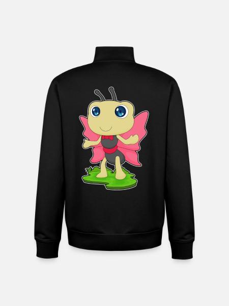 Noeud papillon - Sweat zippé unisexe en coton bio Stanley/Stella - noir