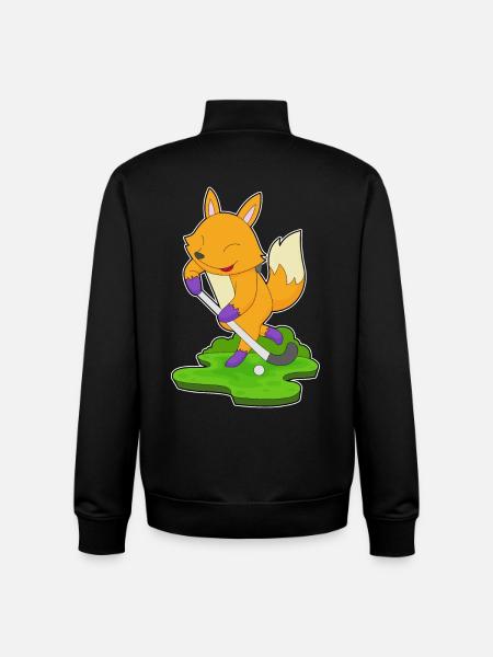 Fuchs Feldhockey Feldhockeyschläger - Unisex Organic Zip Sweatshirt von Stanley/Stella - Schwarz