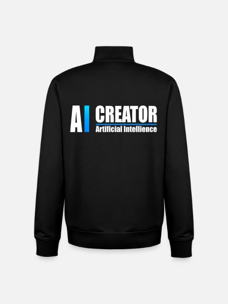 AI Creator Artificial Intelligence Enthusiast - Unisex Organic Zip Sweatshirt by Stanley/Stella - black