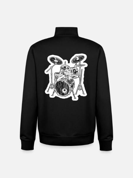 Rock Artists - Unisex Organic Zip Sweatshirt by Stanley/Stella - black