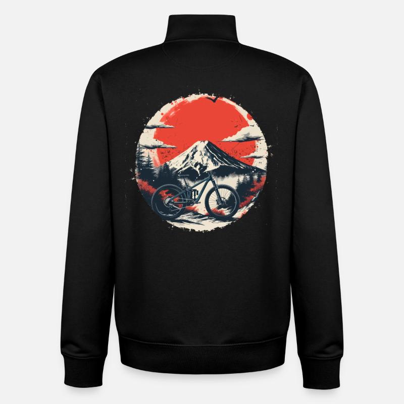 Mountainbiker - Unisex Organic Zip Sweatshirt von Stanley/Stella - Schwarz