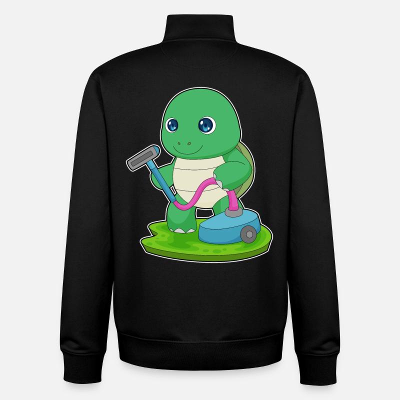 Turtle Cleaner Vacuum Cleaner - Unisex Organic Zip Sweatshirt by Stanley/Stella - black