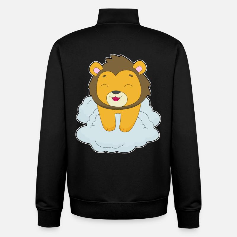 Lion Clouds - Unisex Organic Zip Sweatshirt by Stanley/Stella - black