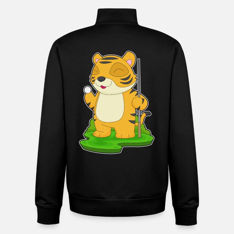 Tiger Billiard Queue - Unisex Organic Zip Sweatshirt von Stanley/Stella - Schwarz