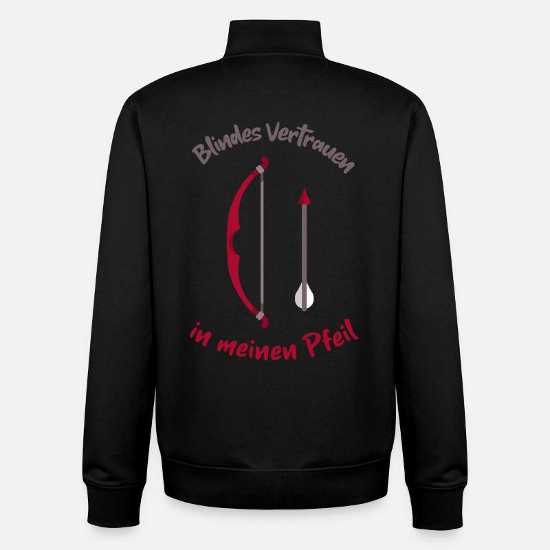 Bogenschießen Enthusiasten - Unisex Organic Zip Sweatshirt von Stanley/Stella - Schwarz
