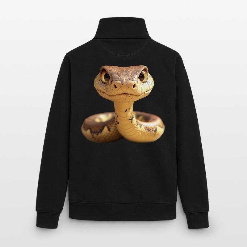 Serpent Python Cobra Mamba Serpent à sonnettes Serpent Sweat zippé unisexe en coton bio Stanley/Stella